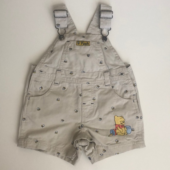 Disney Other - Walt Disney Baby Winnie The Pooh Overalls
